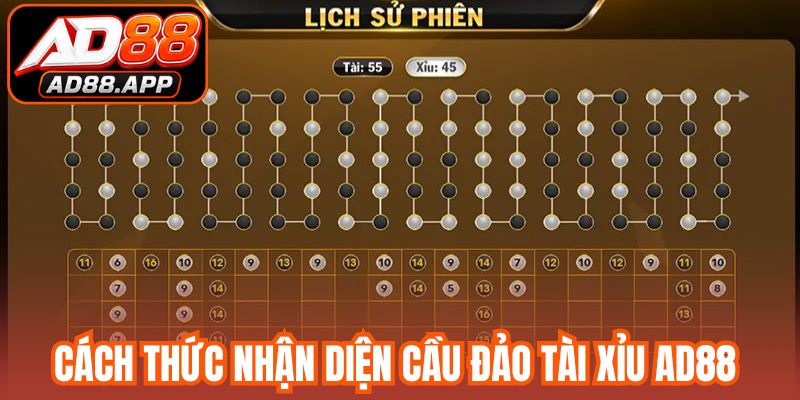 Cách thức nhận diện cầu đảo tài xỉu AD88 